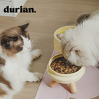 durian. ペットフードボウル 陶磁器製 高脚デザイン｜猫犬兼用 食器台付き フードボウル＆ウォーターボウル