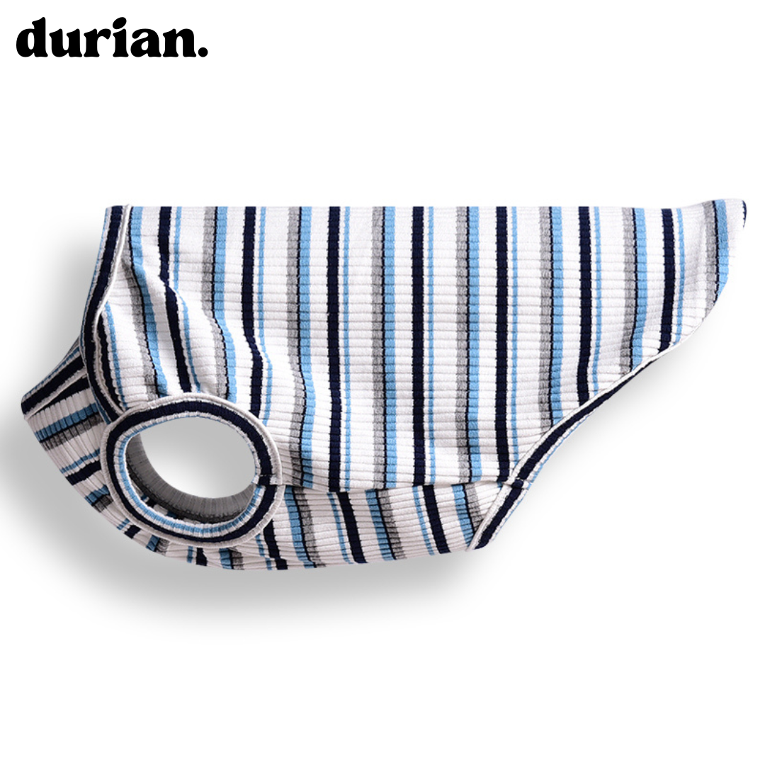 durian｜コットンリブ・ボーダータンク 高伸縮・ソフトフィット