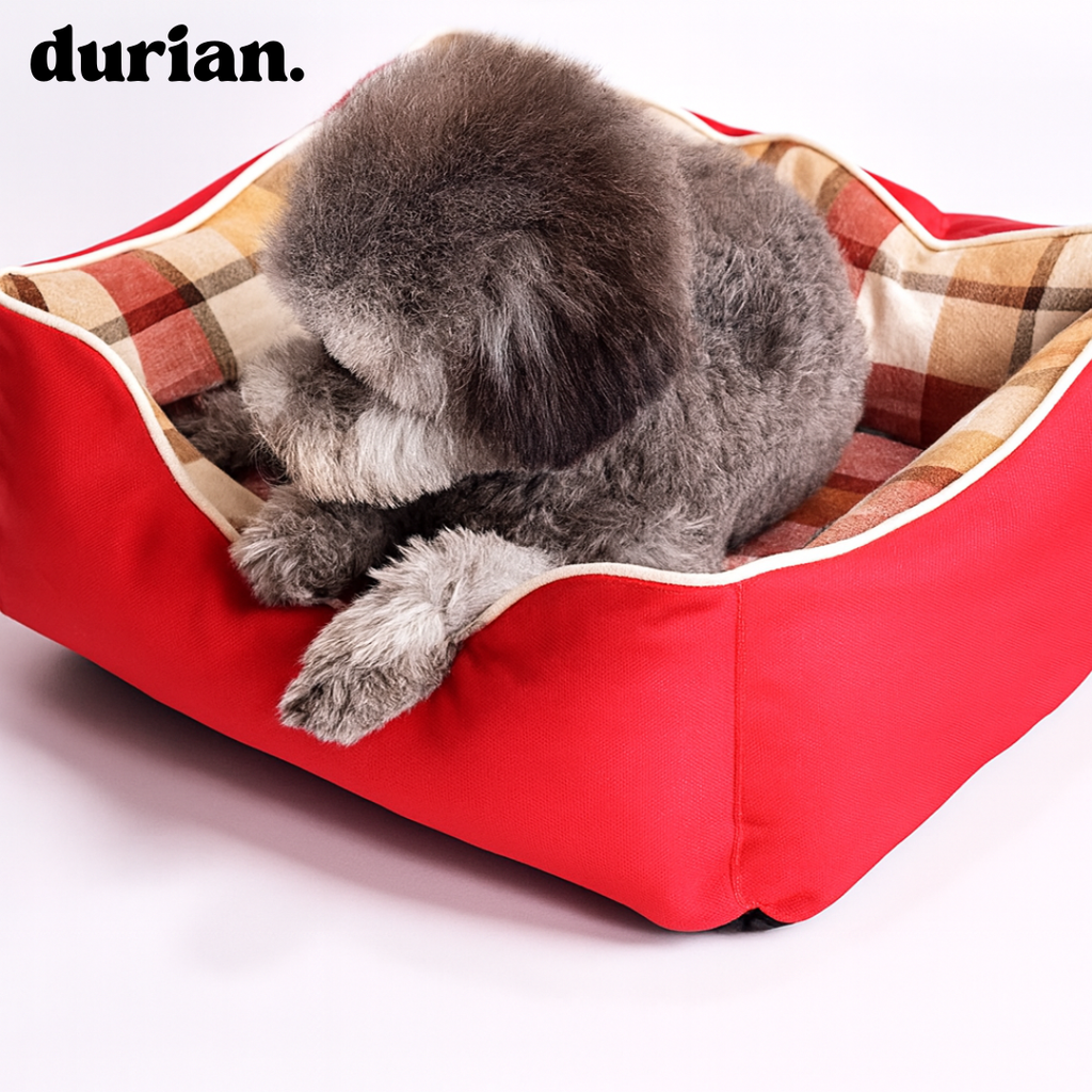 durian ペットベッド｜やさしい肌ざわりのオックスフォードベッド犬猫兼用