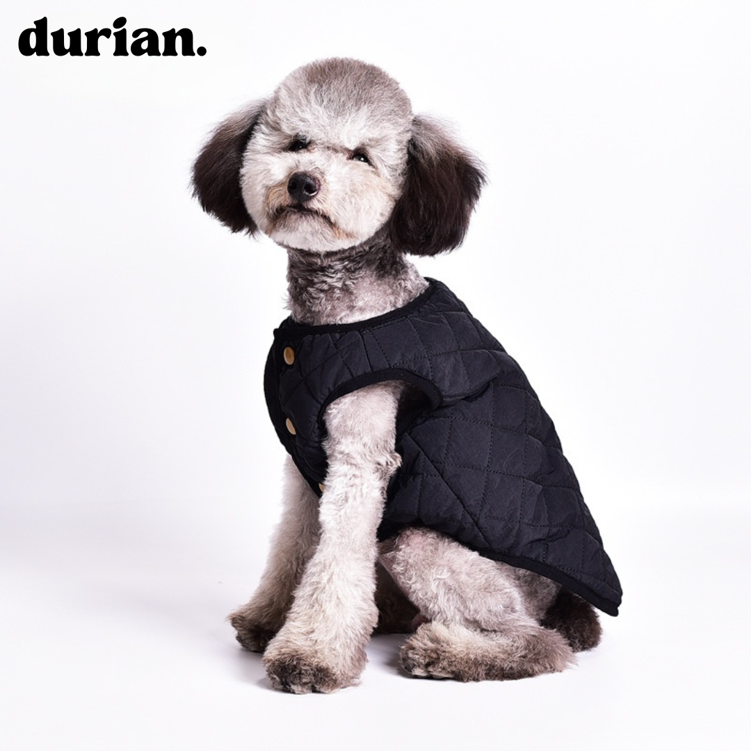 durian. 犬用キルティングベスト｜軽量あったか中綿入りジャケット 防寒コート 小型犬・中型犬用